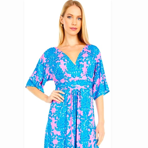 Lilly Pulitzer Parigi Maxi Dress in Prosecco Pink size L - Picture 6 of 8